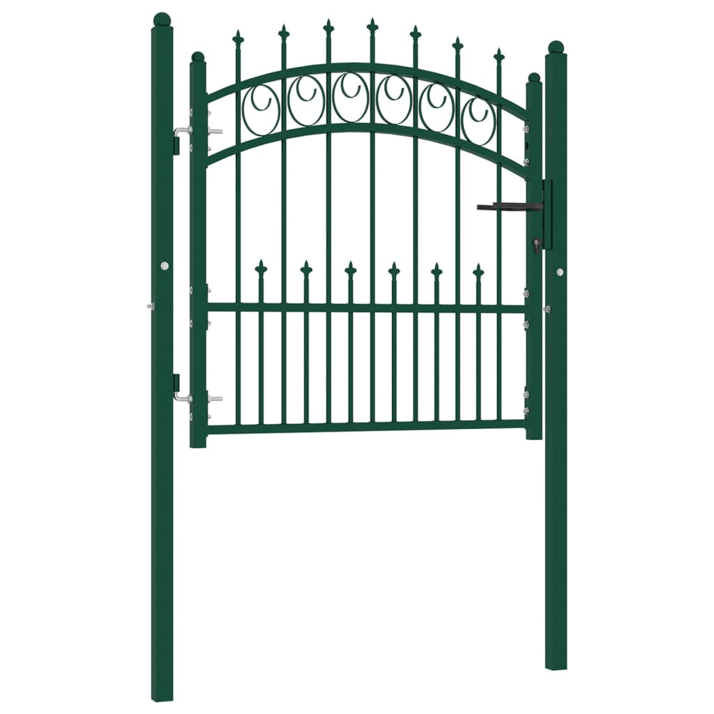 Poort Met Speerpunten 100X100 Cm Staal Groen 100 x 100 cm