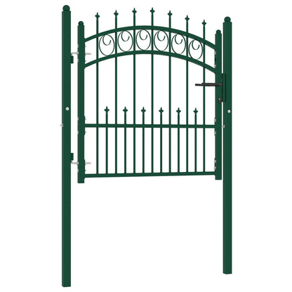 Poort Met Speerpunten 100X100 Cm Staal Groen 100 x 100 cm
