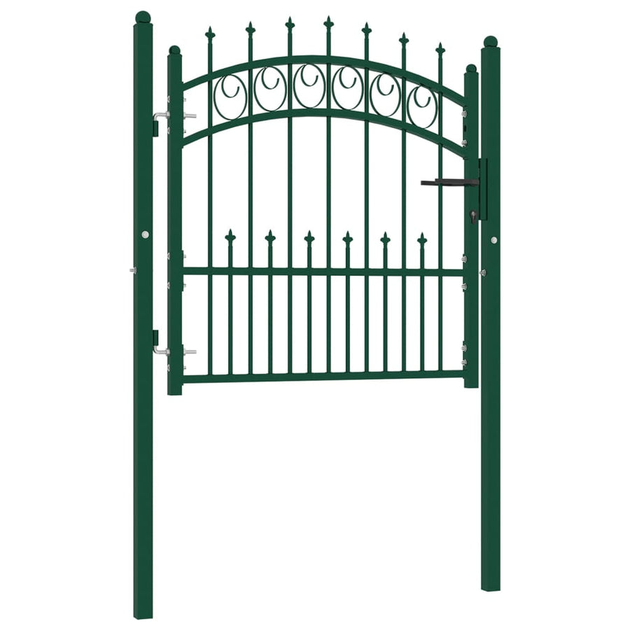 Poort Met Speerpunten 100X100 Cm Staal Groen 100 x 100 cm