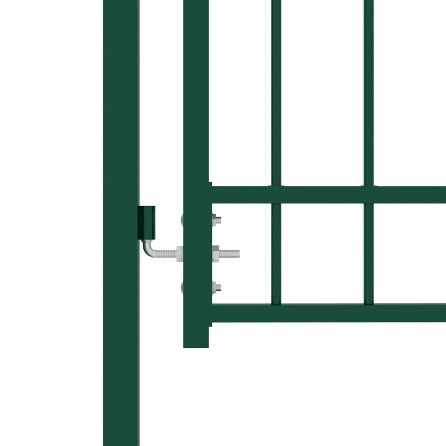 Poort Met Speerpunten 100X100 Cm Staal Groen 100 x 100 cm