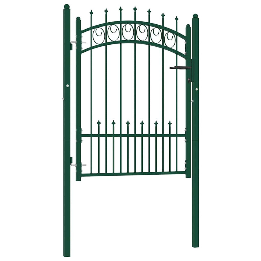 Hekpoort EMMEN met stalen pinnen 104x109,5 cm groen
