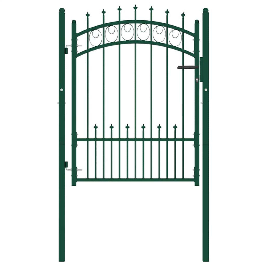 Hekpoort EMMEN met stalen pinnen 104x109,5 cm groen