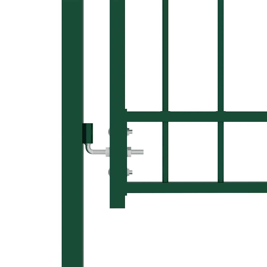 Hekpoort EMMEN met stalen pinnen 104x109,5 cm groen