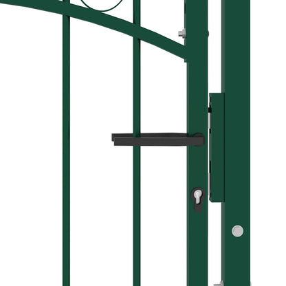 Hekpoort EMMEN met stalen pinnen 104x109,5 cm groen
