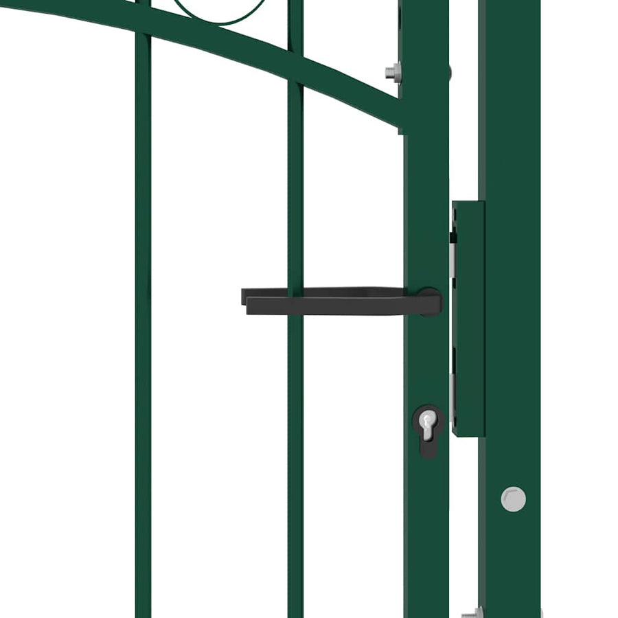 Hekpoort EMMEN met stalen pinnen 104x109,5 cm groen