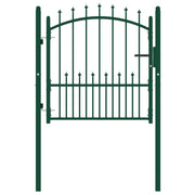 Poort 104x97 cm staal groen