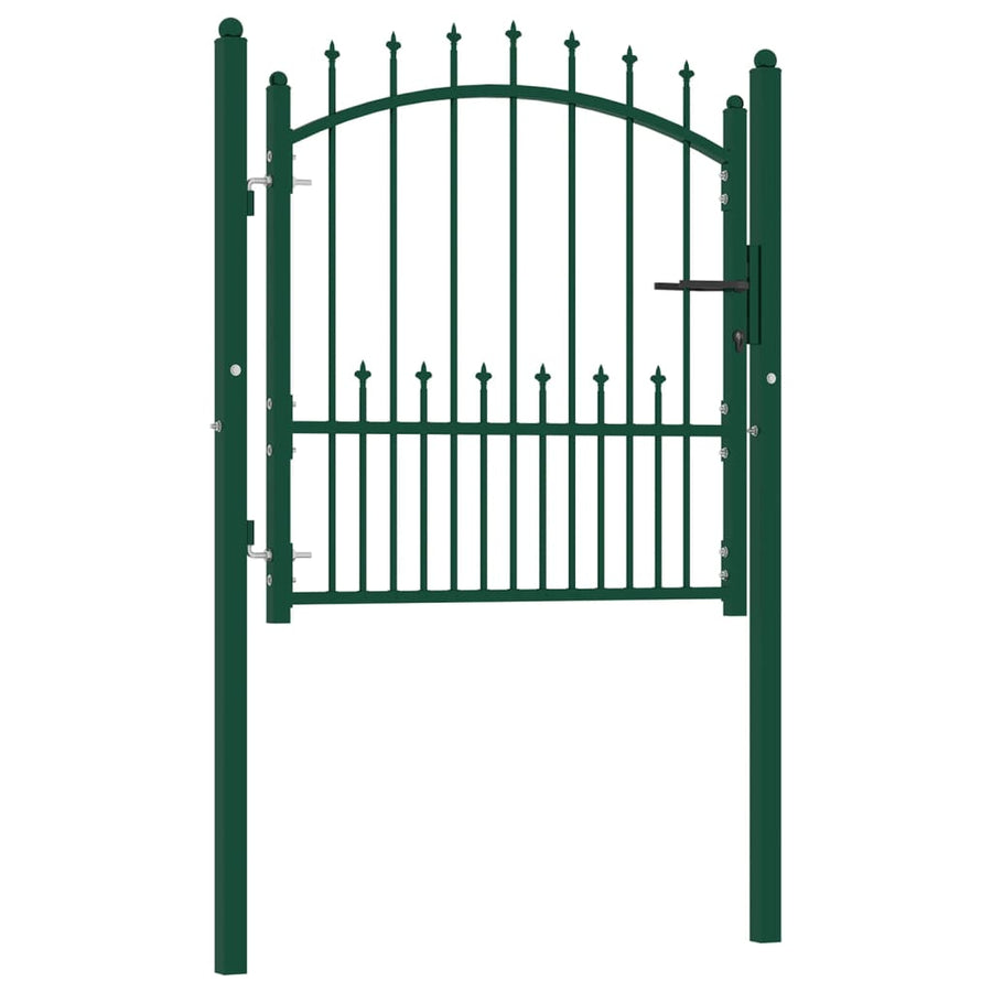Poort Met Speerpunten Staal 100 x 100 cm