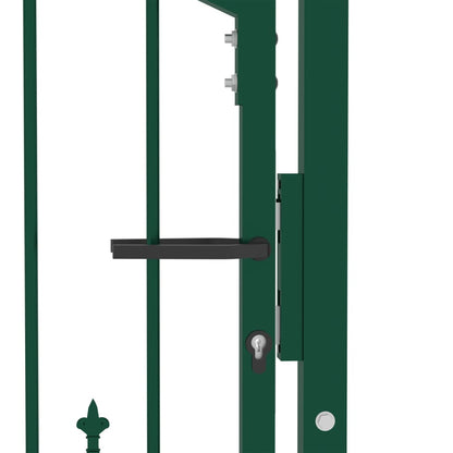 Poort Met Speerpunten Staal 100 x 100 cm