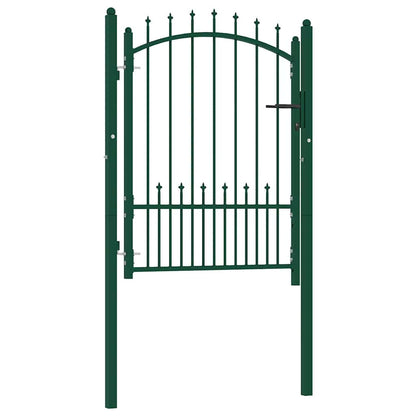 Hekpoort EMMEN met stalen pinnen 104x109,5 cm groen