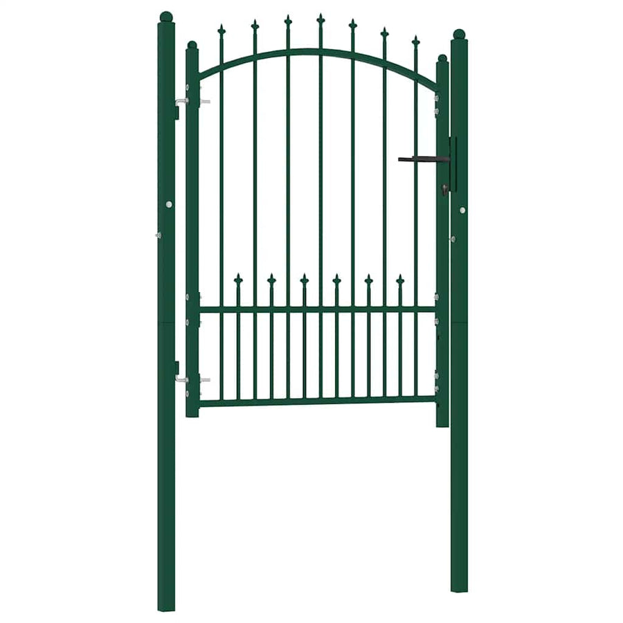 Hekpoort EMMEN met stalen pinnen 104x109,5 cm groen