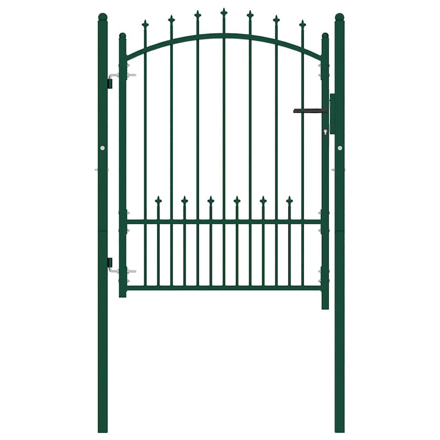 Hekpoort EMMEN met stalen pinnen 104x109,5 cm groen