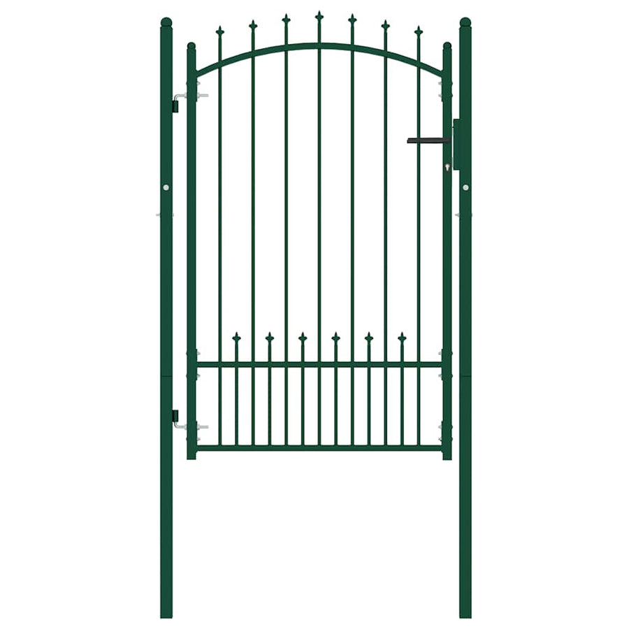 Hekpoort EMMEN met stalen pinnen 104x117 cm groen