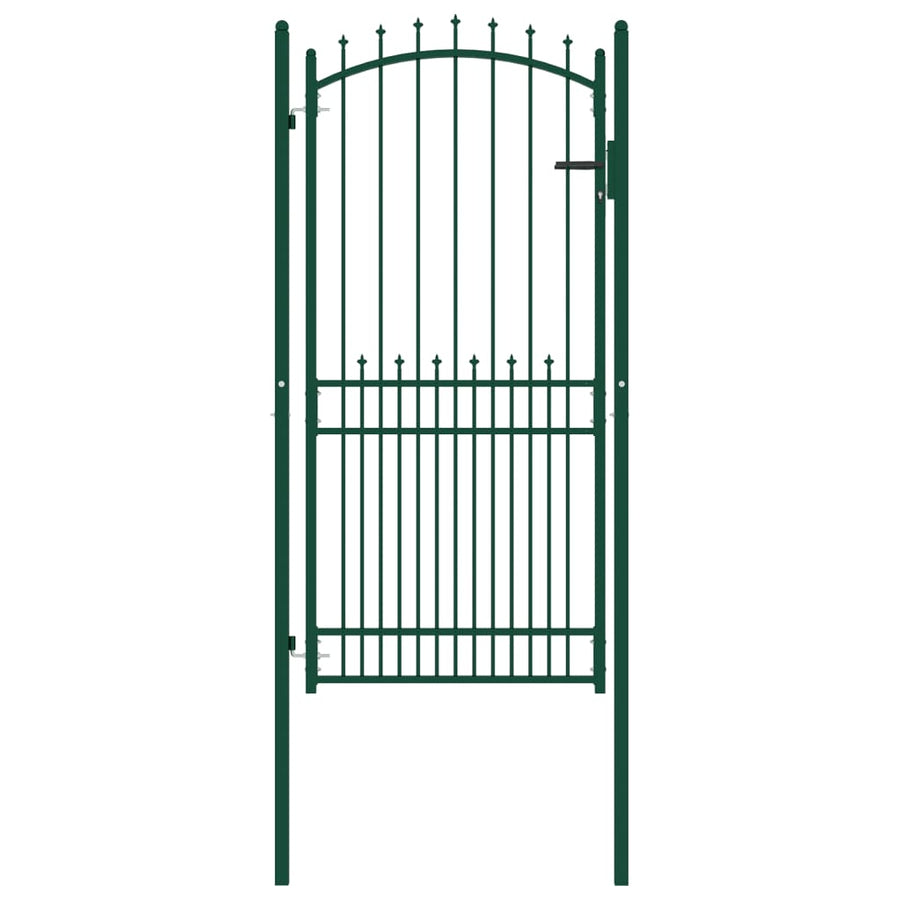 Hekpoort EMMEN met stalen pinnen 104x147 cm groen
