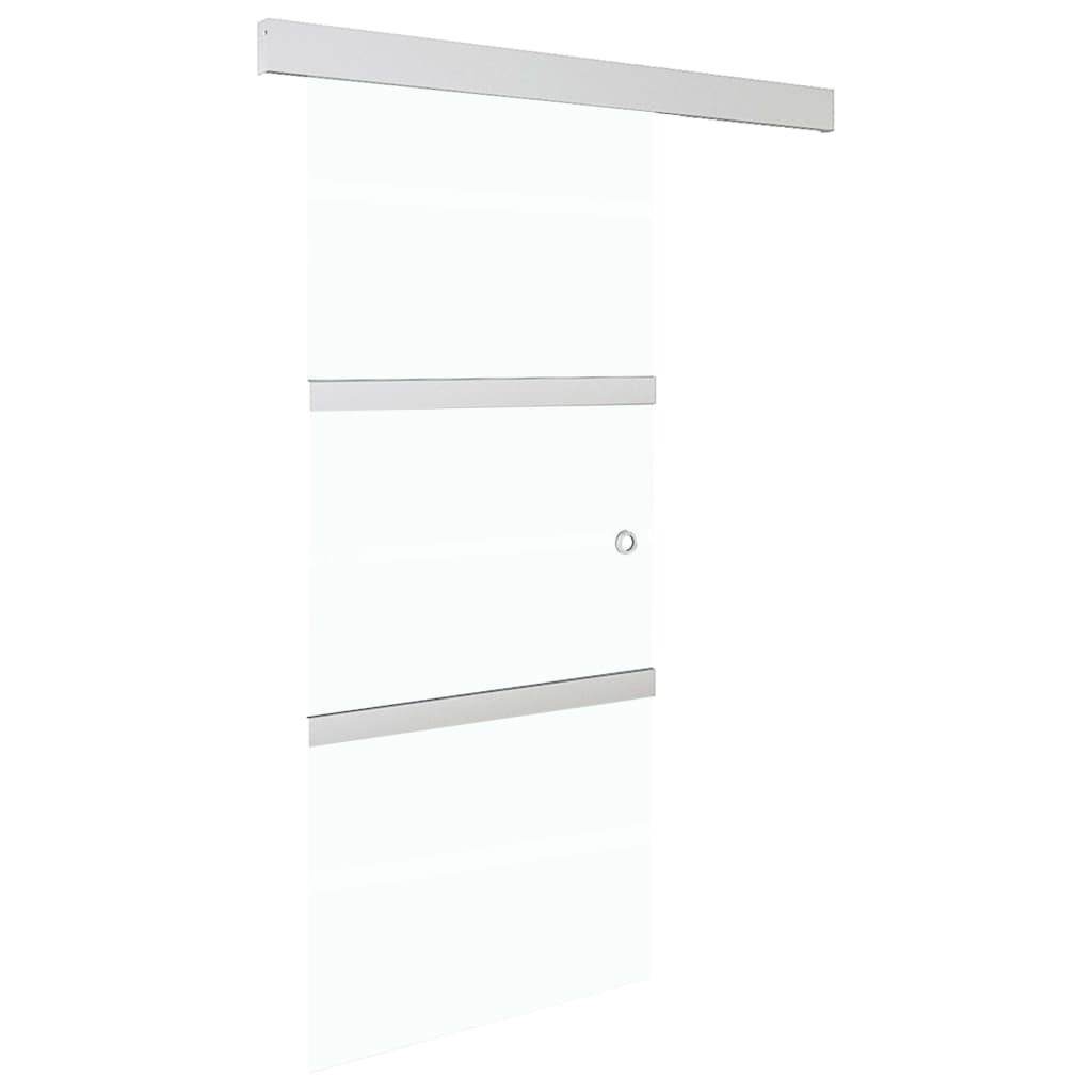 Schuifdeur met zachte stops 76x205 cm ESG-glas en aluminium 1 76 x 205 cm