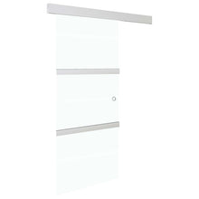 Schuifdeur met zachte stops 76x205 cm ESG-glas en aluminium 1 76 x 205 cm