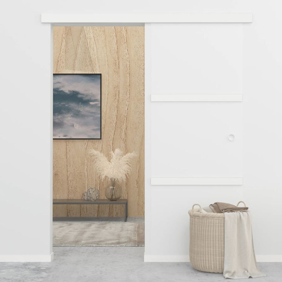 Schuifdeur met zachte stops 76x205 cm ESG-glas en aluminium 1 76 x 205 cm