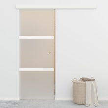 Schuifdeur met zachte stops 76x205 cm ESG-glas en aluminium 1 76 x 205 cm