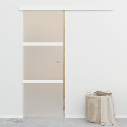 Schuifdeur met zachte stops 76x205 cm ESG-glas en aluminium 1 76 x 205 cm