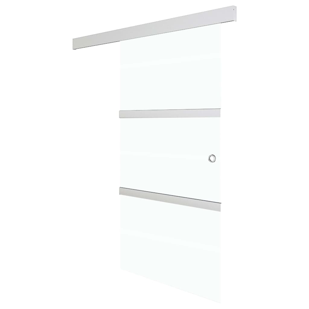 Schuifdeur met zachte stops 76x205 cm ESG-glas en aluminium 1 76 x 205 cm