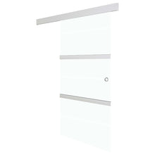 Schuifdeur met zachte stops 76x205 cm ESG-glas en aluminium 1 76 x 205 cm