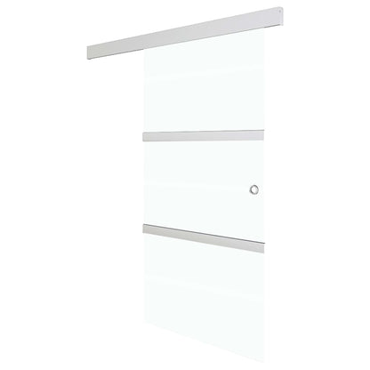 Schuifdeur met zachte stops 76x205 cm ESG-glas en aluminium 1 76 x 205 cm