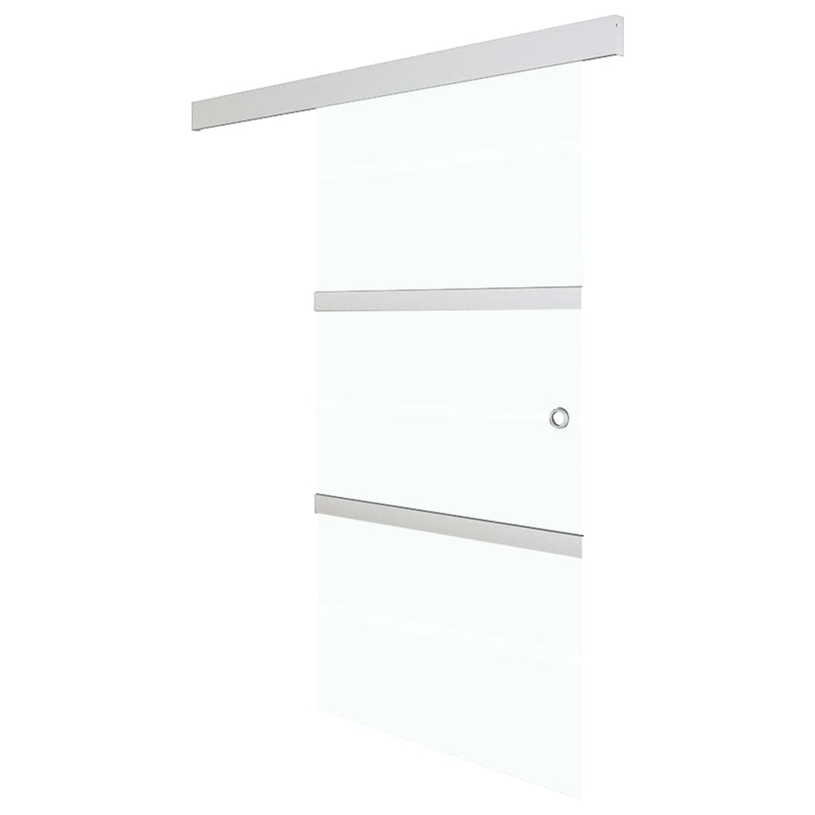 Schuifdeur met zachte stops 76x205 cm ESG-glas en aluminium 1 76 x 205 cm