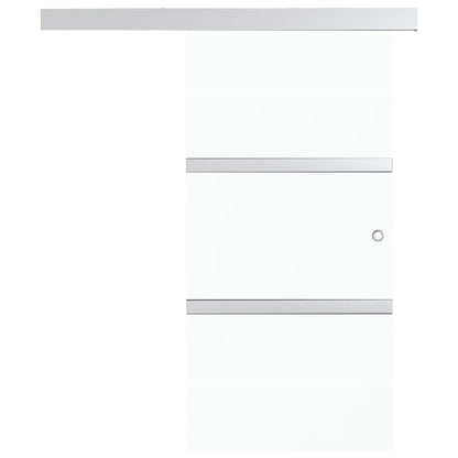 Schuifdeur met zachte stops 76x205 cm ESG-glas en aluminium 1 76 x 205 cm