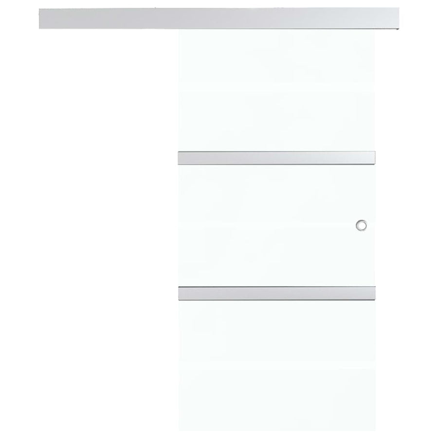 Schuifdeur met zachte stops 76x205 cm ESG-glas en aluminium 1 76 x 205 cm