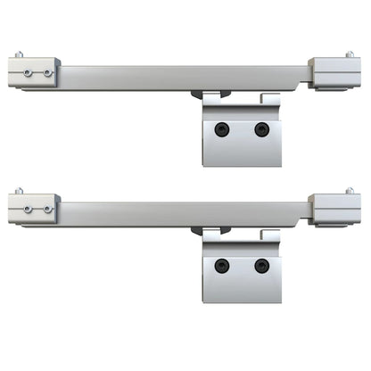 Schuifdeur met zachte stops 76x205 cm ESG-glas en aluminium 1 76 x 205 cm