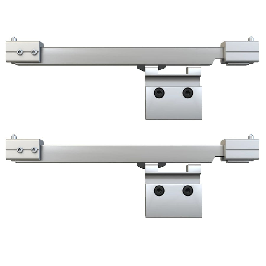 Schuifdeur met zachte stops 76x205 cm ESG-glas en aluminium 1 76 x 205 cm