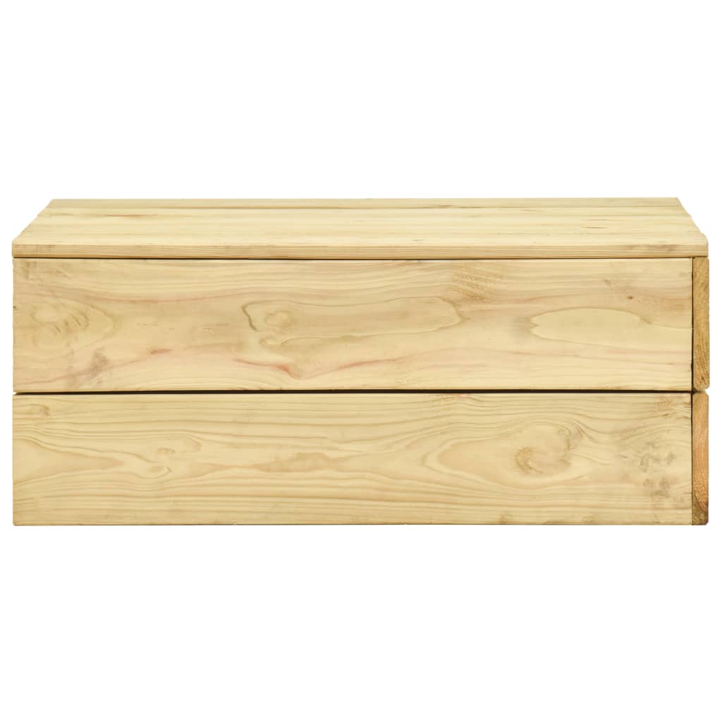 2-Delige Loungeset Geïmpregneerd Grenenhout hoek + Tafel