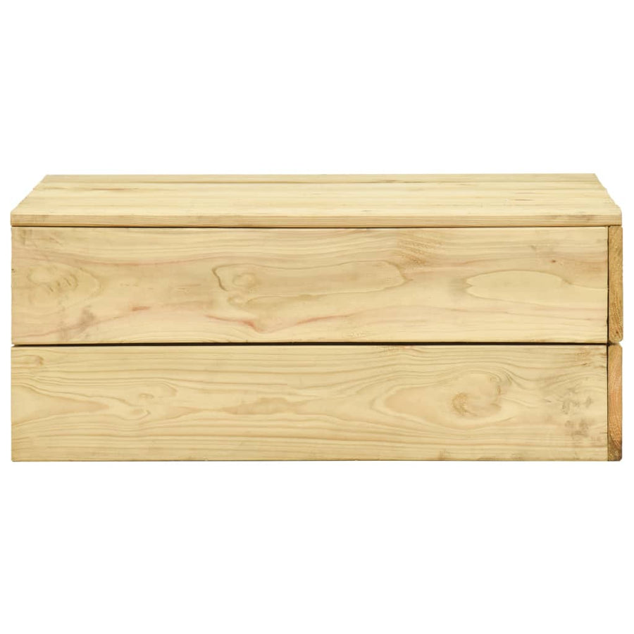 2-Delige Loungeset Geïmpregneerd Grenenhout Bank + Tafel