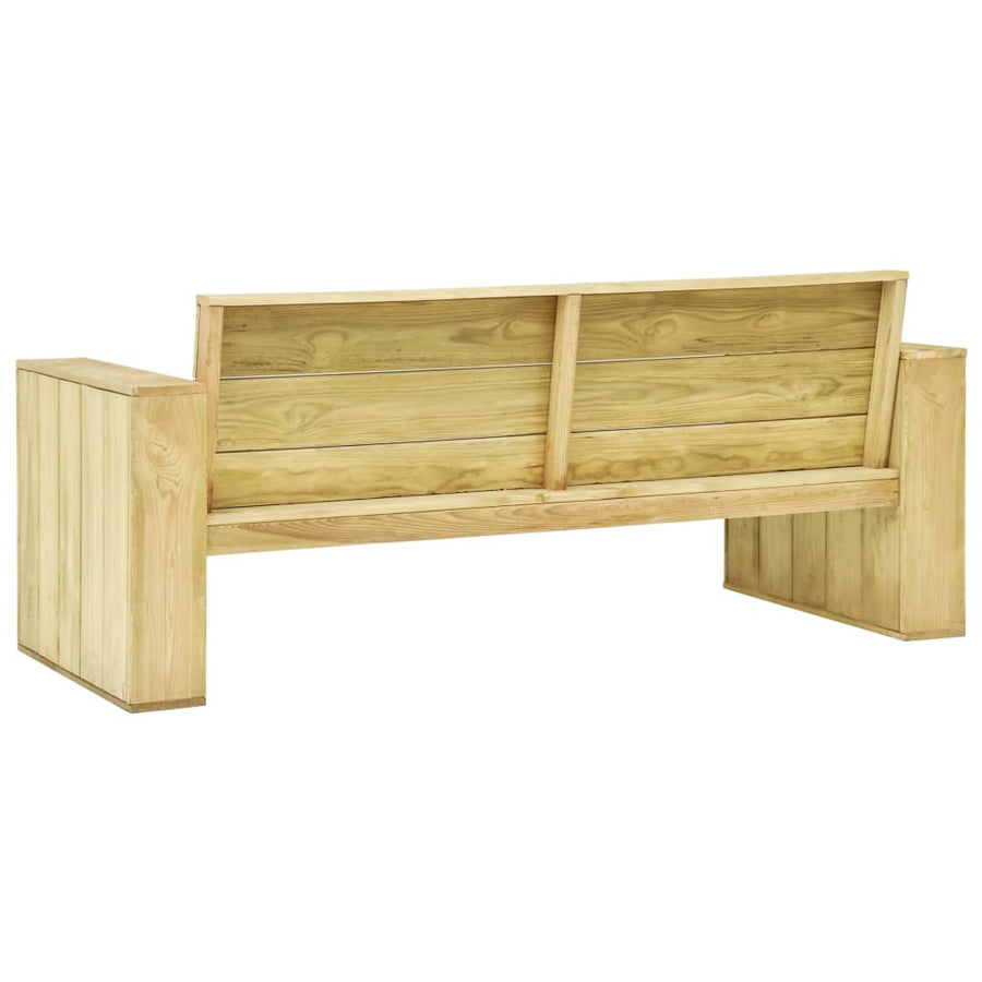 3-Delige Loungeset Geïmpregneerd Grenenhout 2x Bank + Tafel