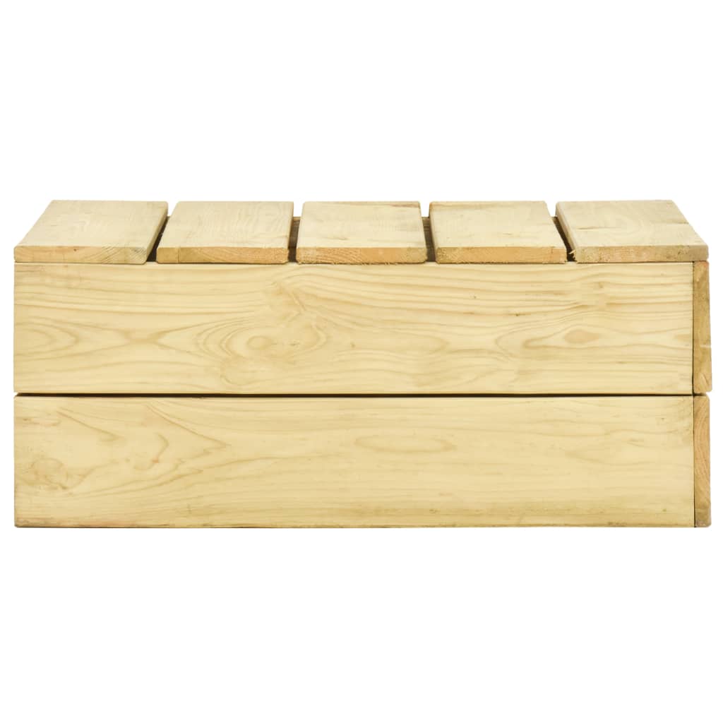 3-Delige Loungeset Geïmpregneerd Grenenhout 2x Bank + Tafel