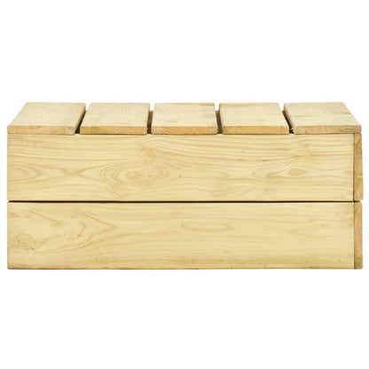 3-Delige Loungeset Geïmpregneerd Grenenhout 2x Bank + Tafel