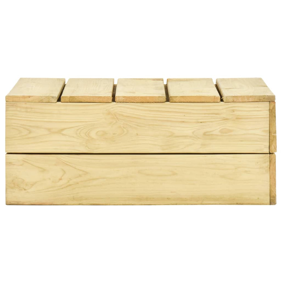 3-Delige Loungeset Geïmpregneerd Grenenhout 2x Bank + Tafel