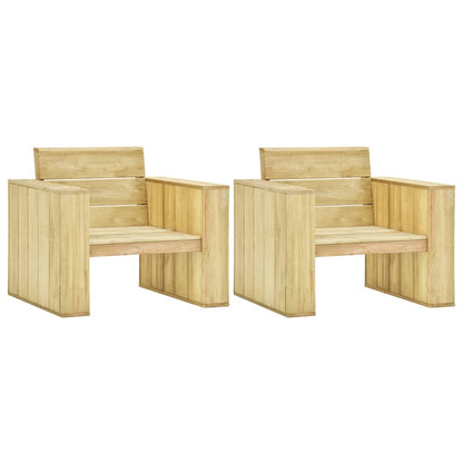 Tuinstoelen 89X76X76 Cm Geïmpregneerd Grenenhout 2