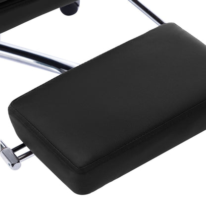 Kantoorstoel Kunstleer Zwart Met voetensteun