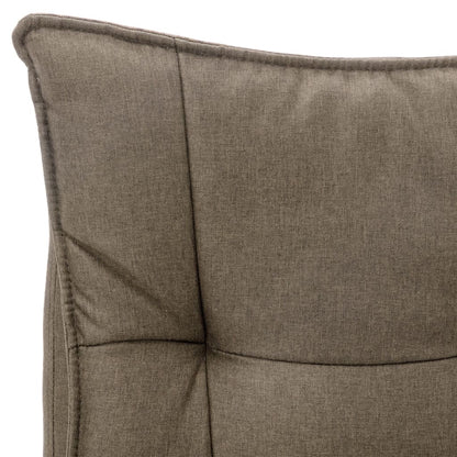 Kantoormassagestoel Stof Taupe 1 Zonder voetensteun