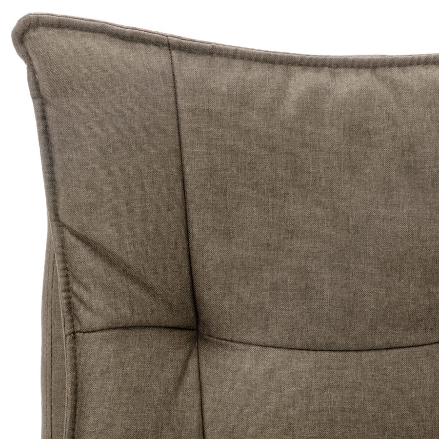 Kantoormassagestoel Stof Taupe 1 Zonder voetensteun
