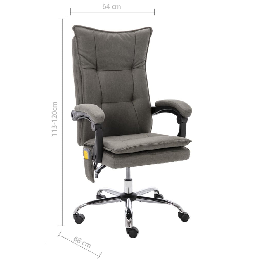 Kantoormassagestoel Stof 1 Grijs