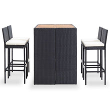 5-Delige Tuinbarset Poly Rattan En Acaciahout 4