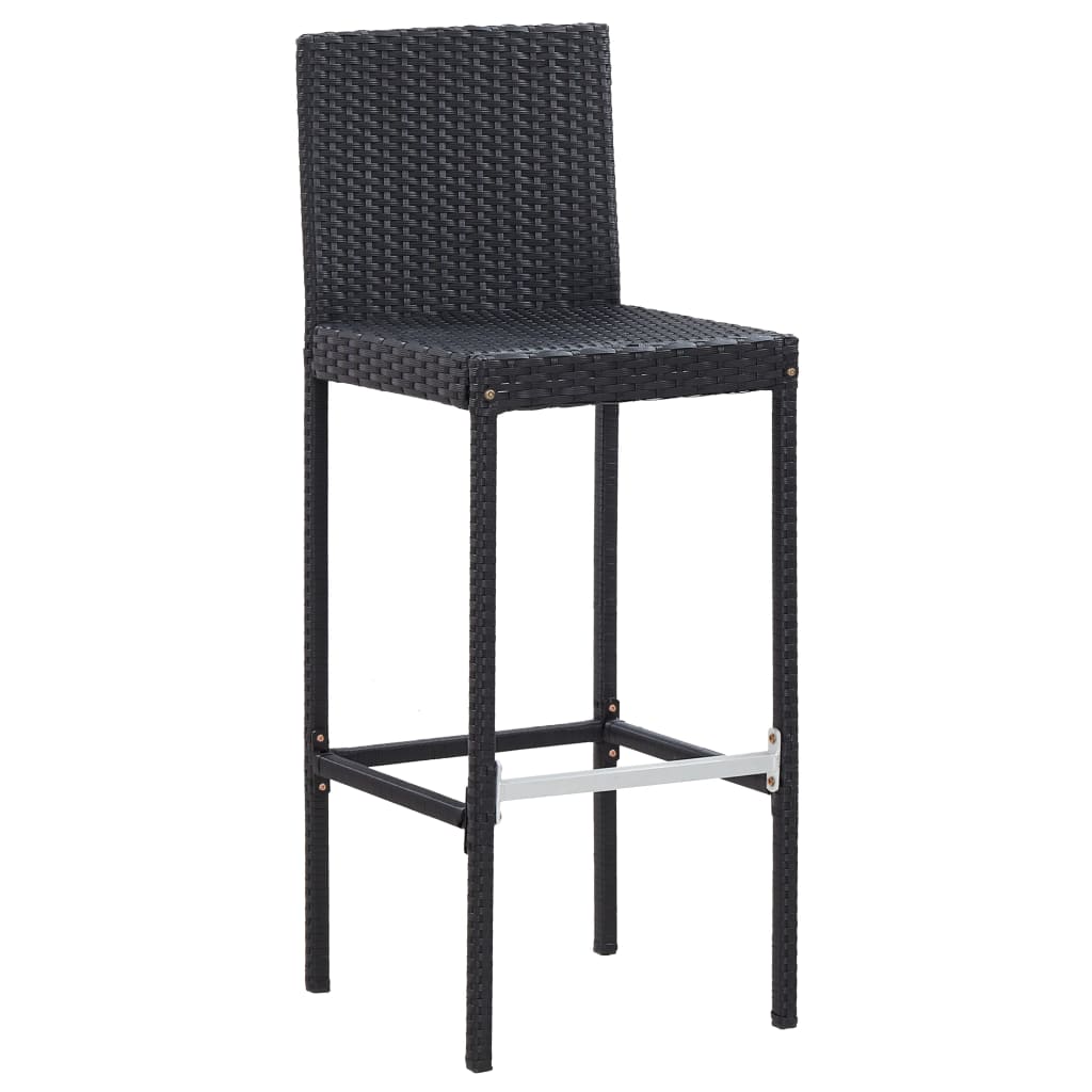 5-Delige Tuinbarset Poly Rattan En Acaciahout 4