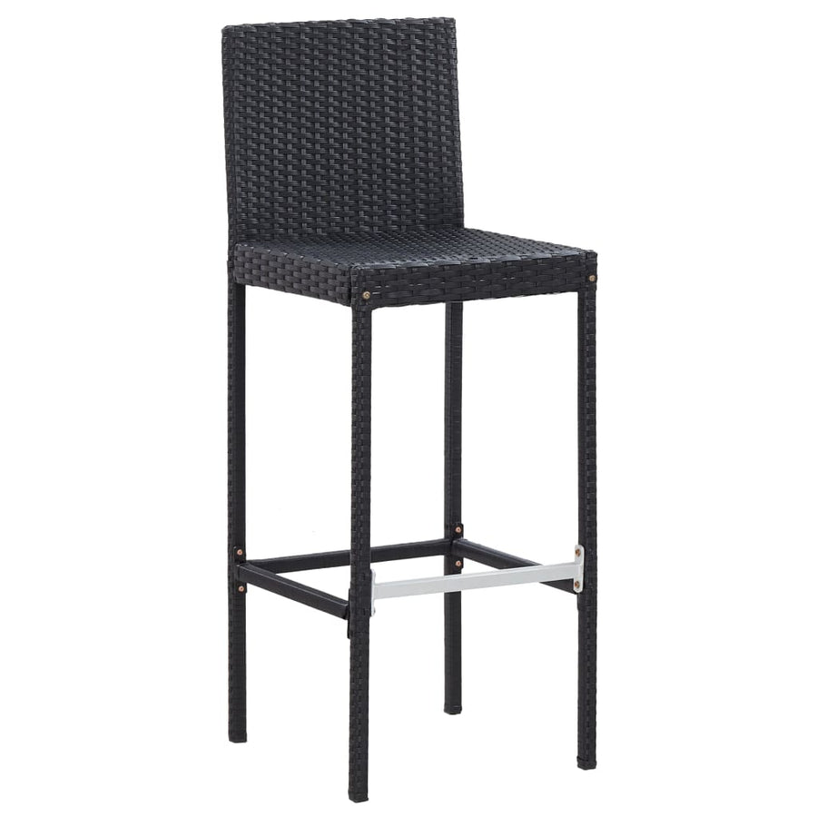 5-Delige Tuinbarset Poly Rattan En Acaciahout 4