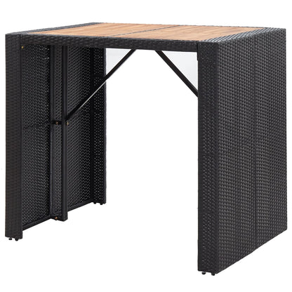 5-Delige Tuinbarset Poly Rattan En Acaciahout 4