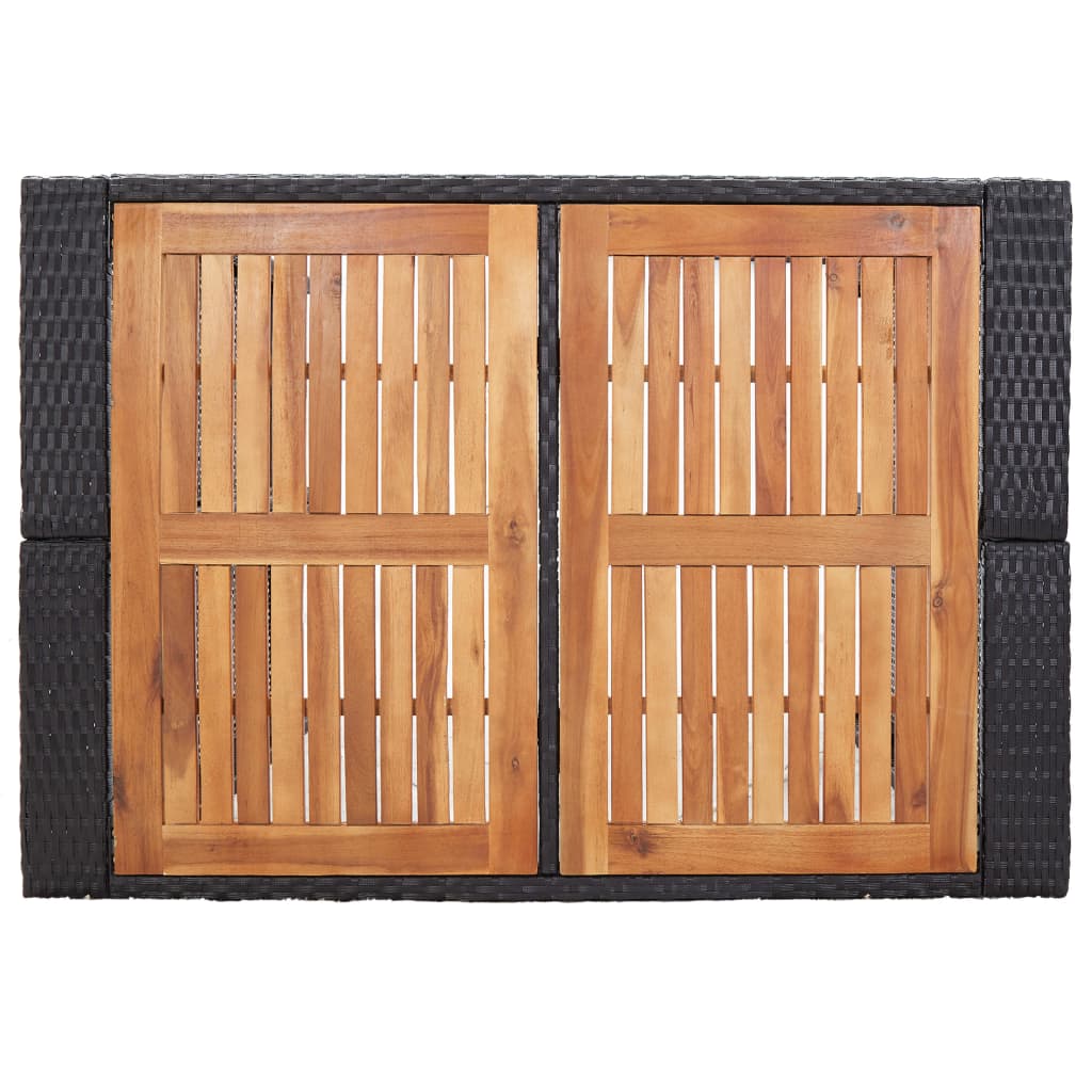 5-Delige Tuinbarset Poly Rattan En Acaciahout 4