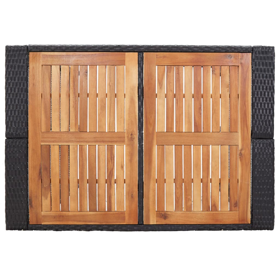 5-Delige Tuinbarset Poly Rattan En Acaciahout 4