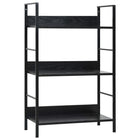Boekenkast 60x27,6x90,5 cm bewerkt hout zwart