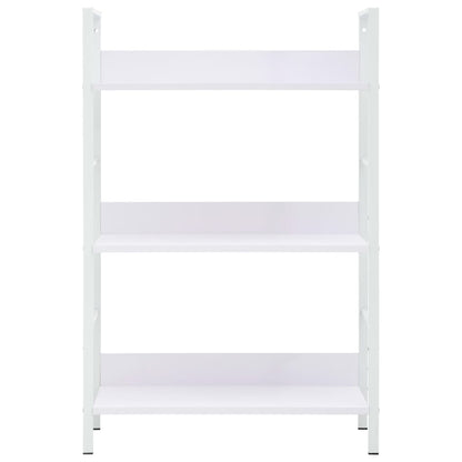 Boekenkast Met 3 Schappen 60X27,6X90,5 Cm Bewerkt Hout 60 x 27.6 x 90.5 cm Wit