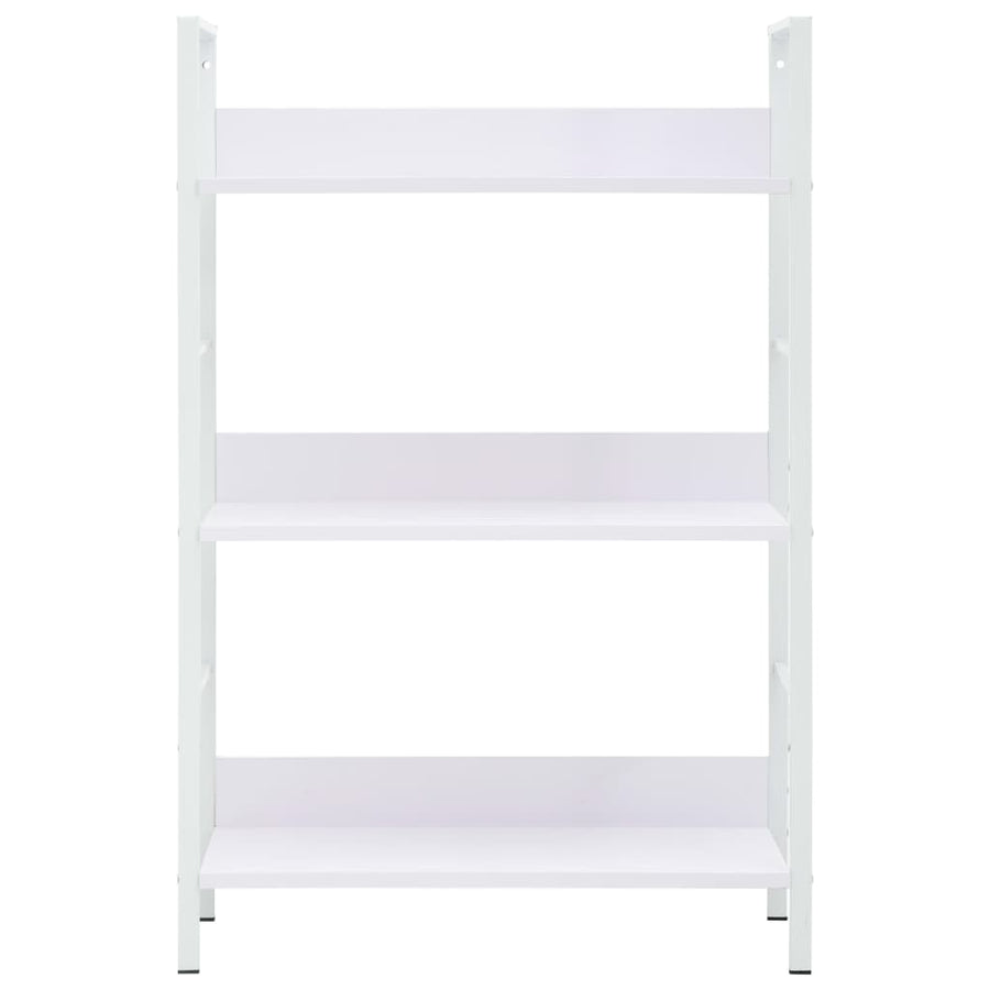 Boekenkast Met 3 Schappen 60X27,6X90,5 Cm Bewerkt Hout 60 x 27.6 x 90.5 cm Wit